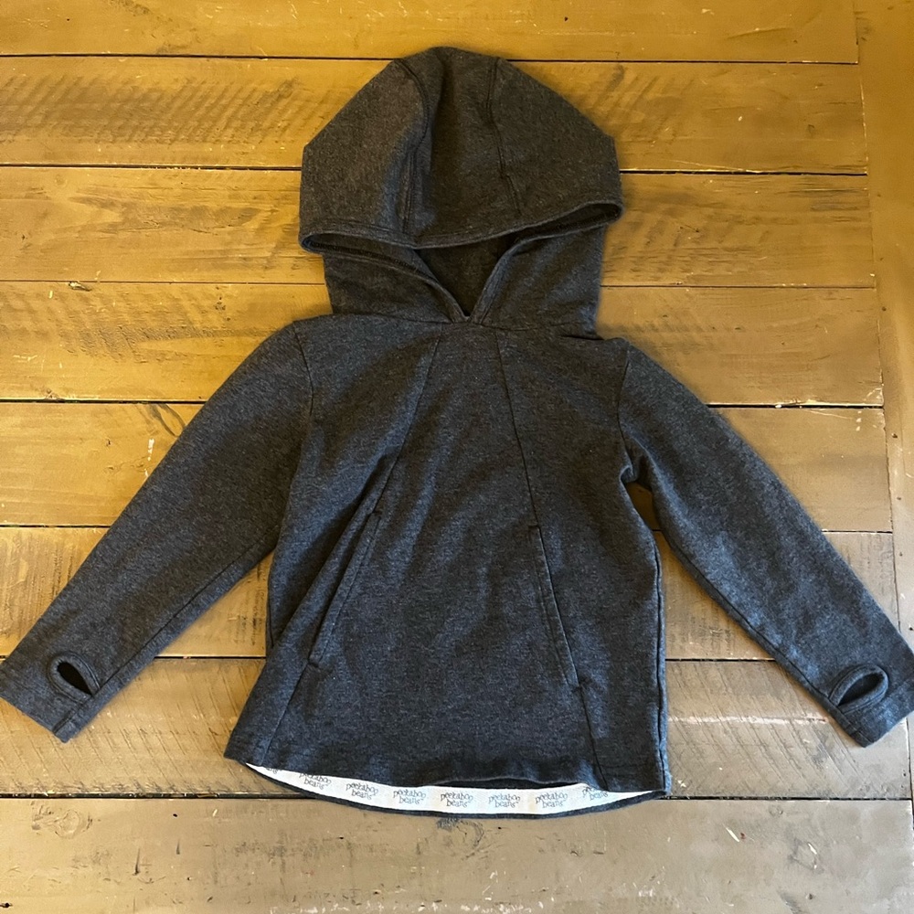 2T Peekaboo beans charcoal pullover hoodie